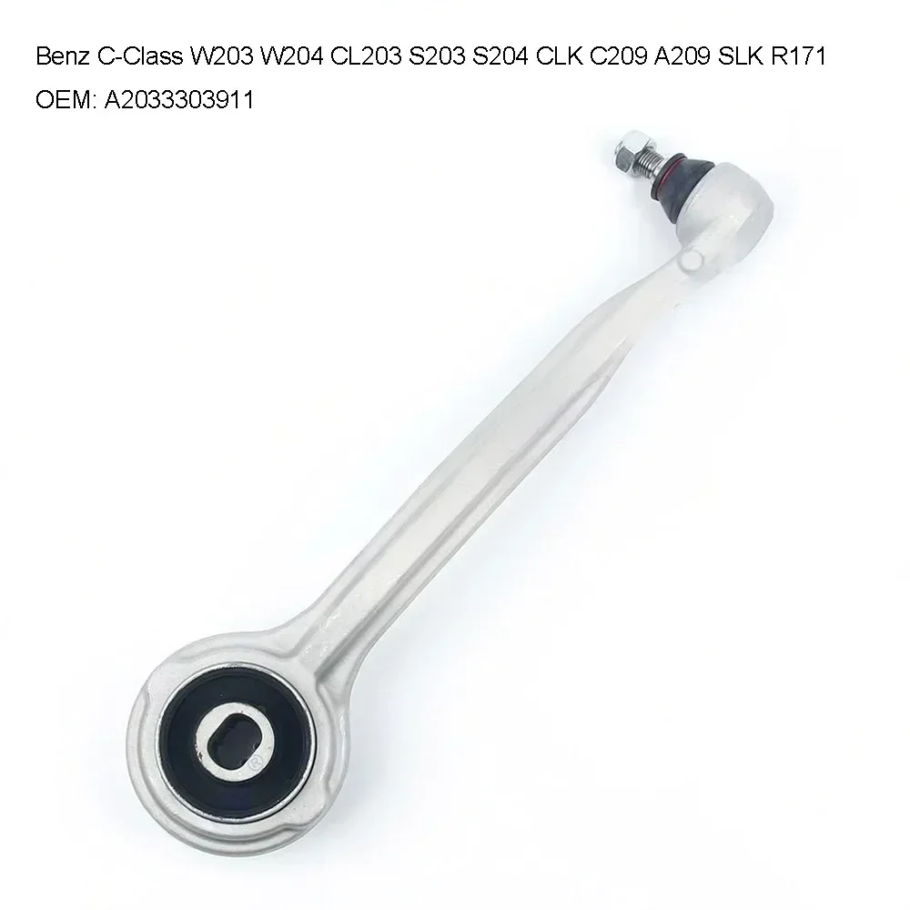 2 قطعة منحنى ذراع التحكم الأمامي لمرسيدس بنز C-Class W203 W204 CL203 S203 S204 CLK C209 A209 SLK R171 A2033303911 2033304011