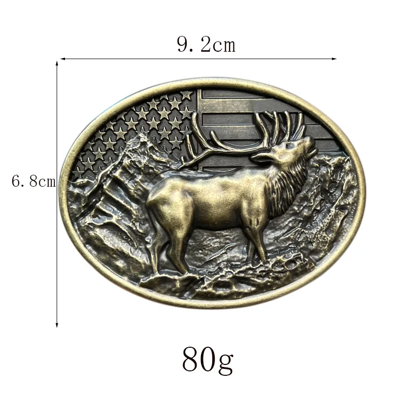 Gesper Sabuk Hewan, Koboi Barat, Rusa