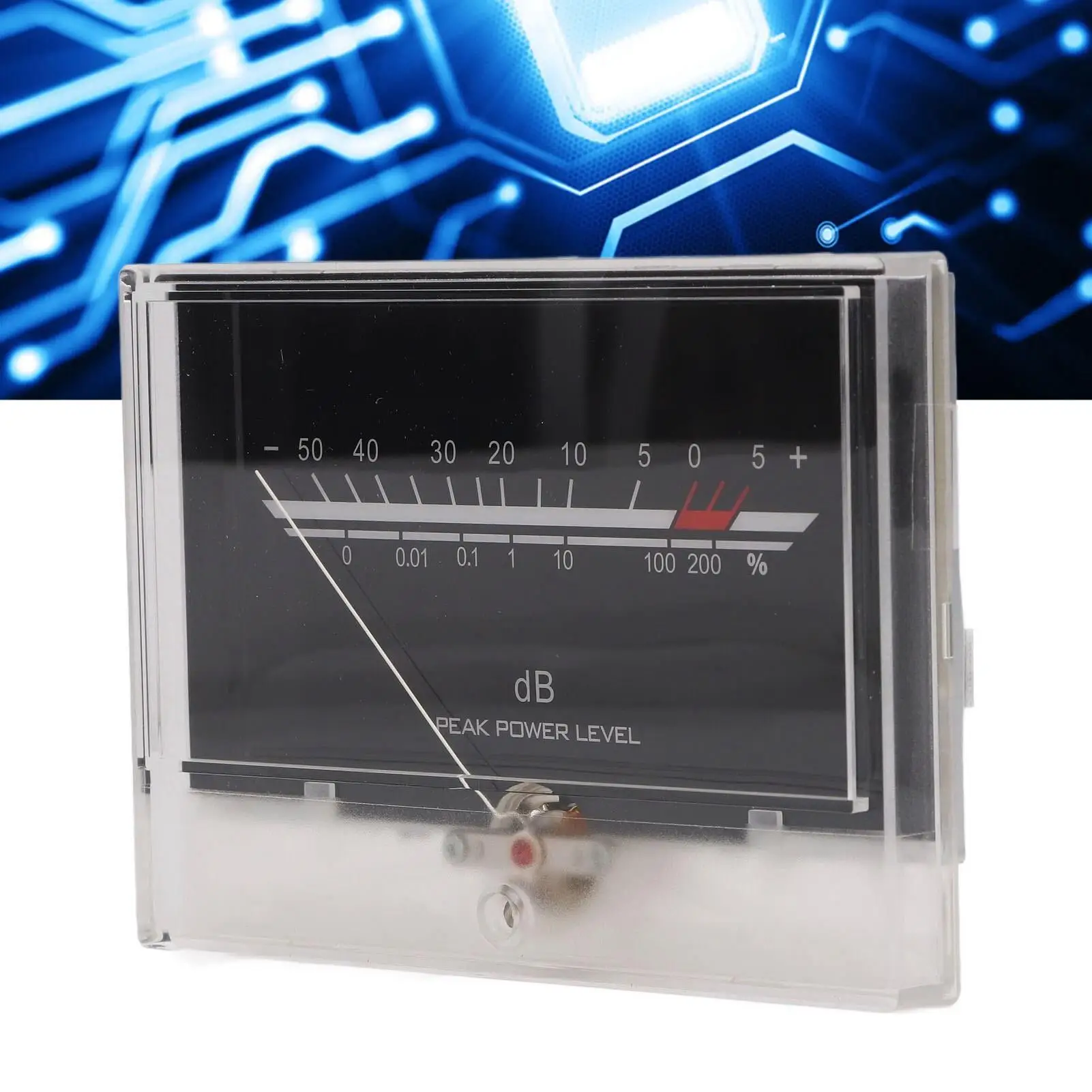 لوحة عداد VU LED سهلة التوصيل لمتخيل الصوت للاستوديو تستخدم مؤشر مستوى الصوت