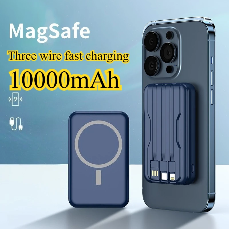 

10000mAh Magnetic Attraction Wireless Mini Super Fast Charging Power Bank Suitable for IPhone 20W Fast Charging