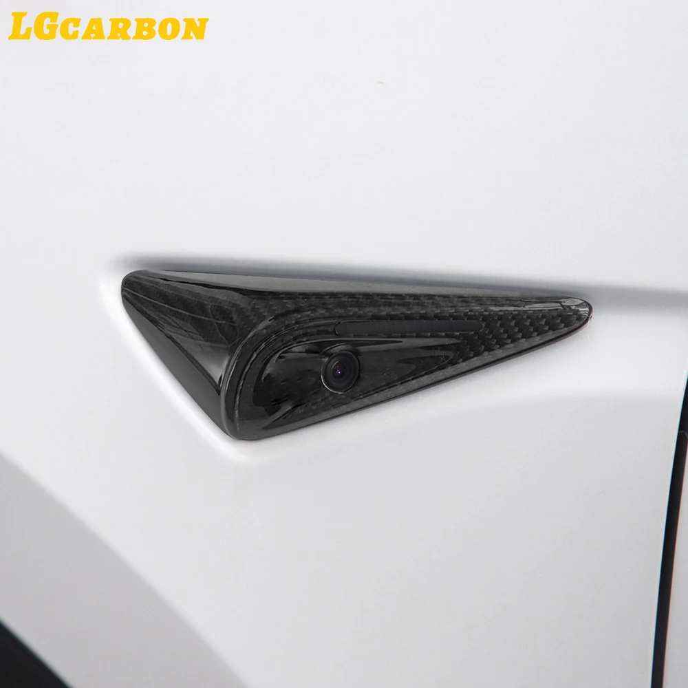 LGcarbon Carbon Fiber Exterior Kits Side Fender Vents Add On Style Full Cover Fit For Tesla Model S 2022+