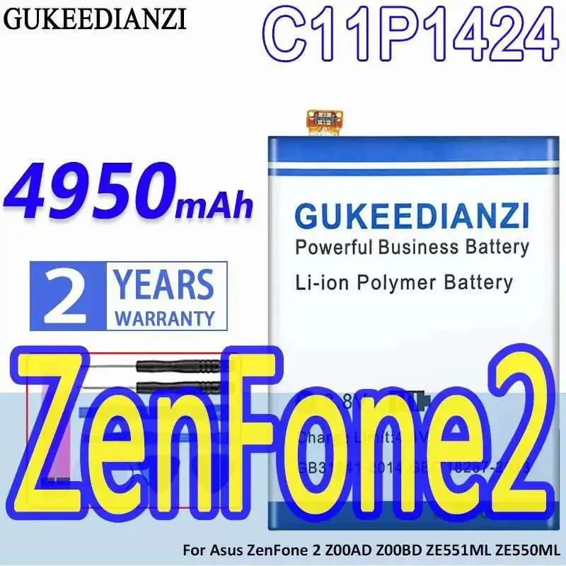 

4950 мАч долговечный C11P1424 без железного листа для Asus Zenfone 2 ZenFone2 Z00AD Z00BD ZE551ML ZE550ML аккумулятор мобильного телефона