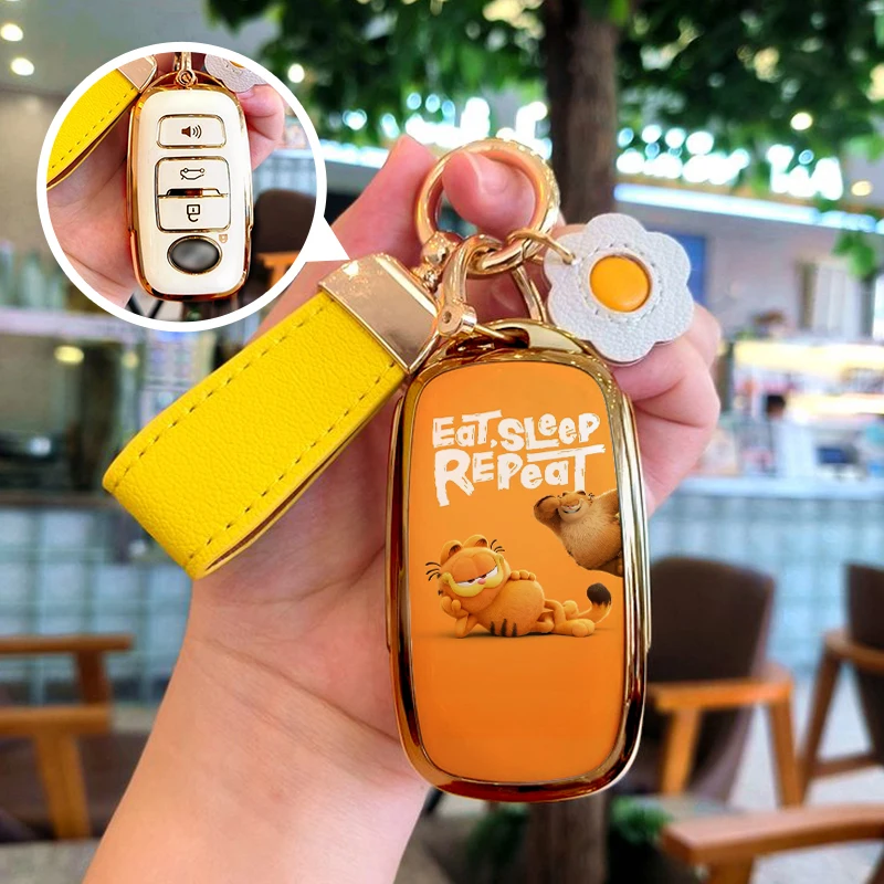 Для Perodua Rush Daihatsu Tanto LA600S LA800S Малайзия автомобильный пульт дистанционного управления чехол для смарт-ключа Garfieldes