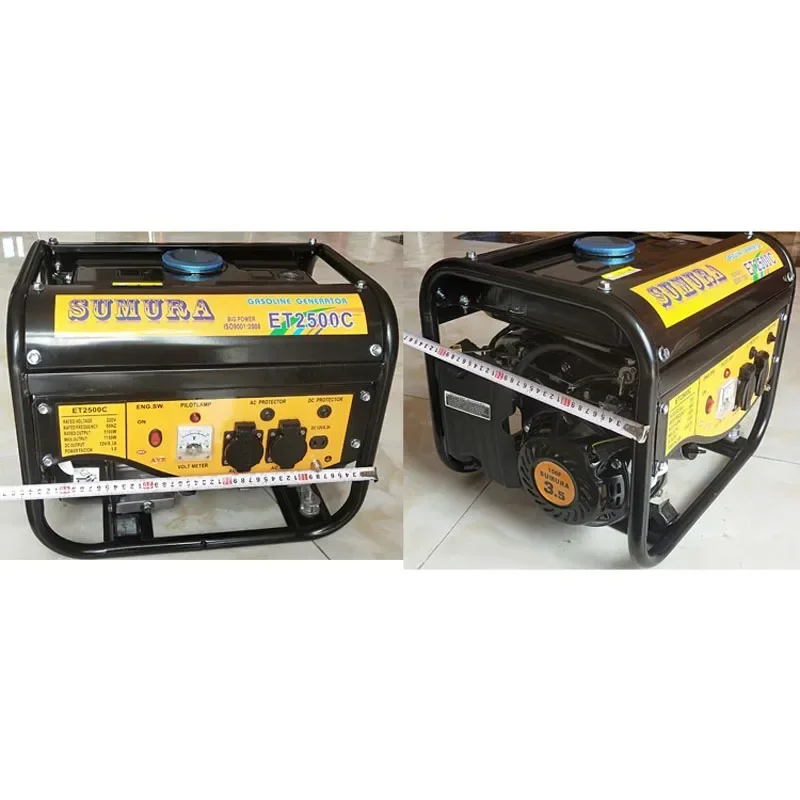 

Manufacturer wholesale 1600W Portable Gasoline Generator Household Single-phase Small Mini Outdoor Battery Car Charging 350CC