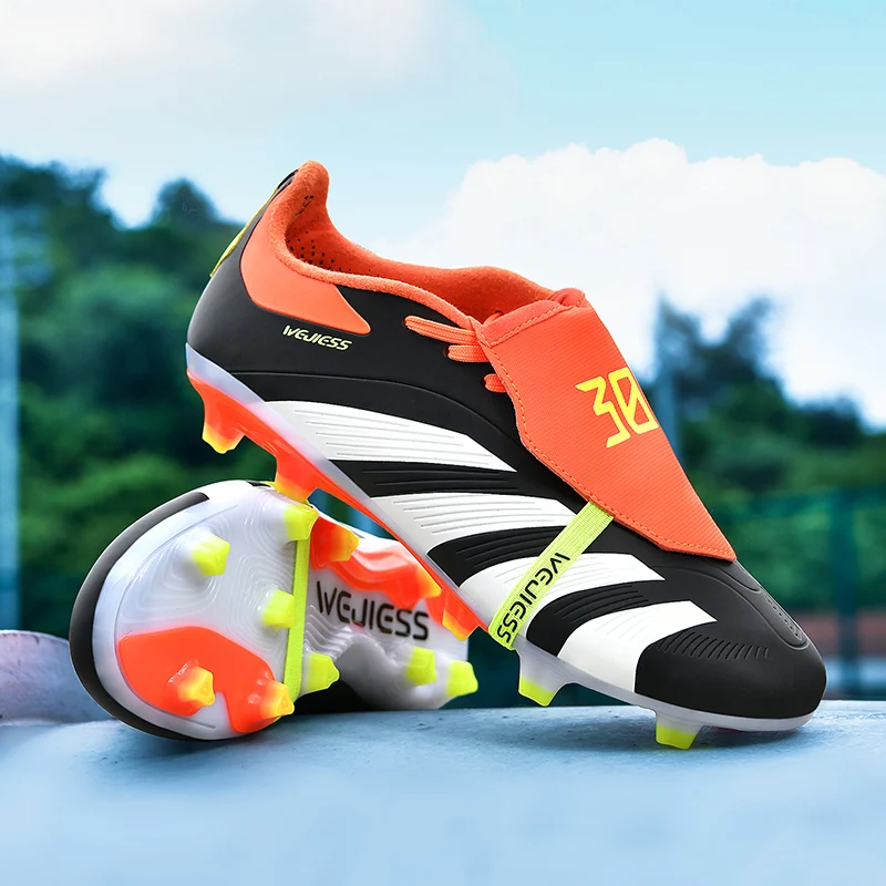

FG/TF Men Football Field Boots Original Society Professional Cleats Soccer Shoes Outdoor Ultralight Women Resistant Sneakers