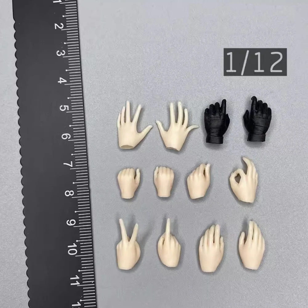 

Scale 1/12 Level 9 Tactical Soldier Doll Female Girl Duo Duo Gloved Hand Model Types 12PCS/SET For 6" Action Figure Collectable