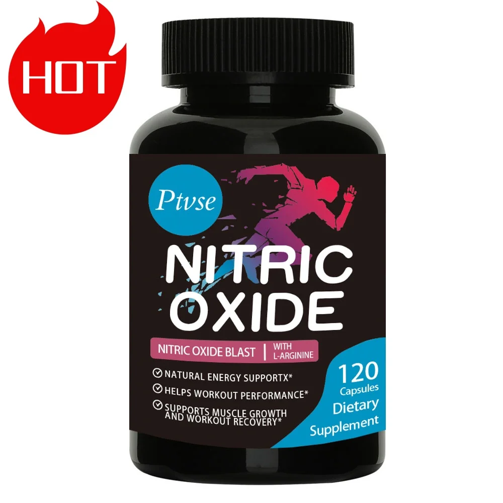 Nitric Oxide Supplement Capsules L Arginine 3X Strength Premium Muscle Supporting Nitric Booster for Strength & Energy