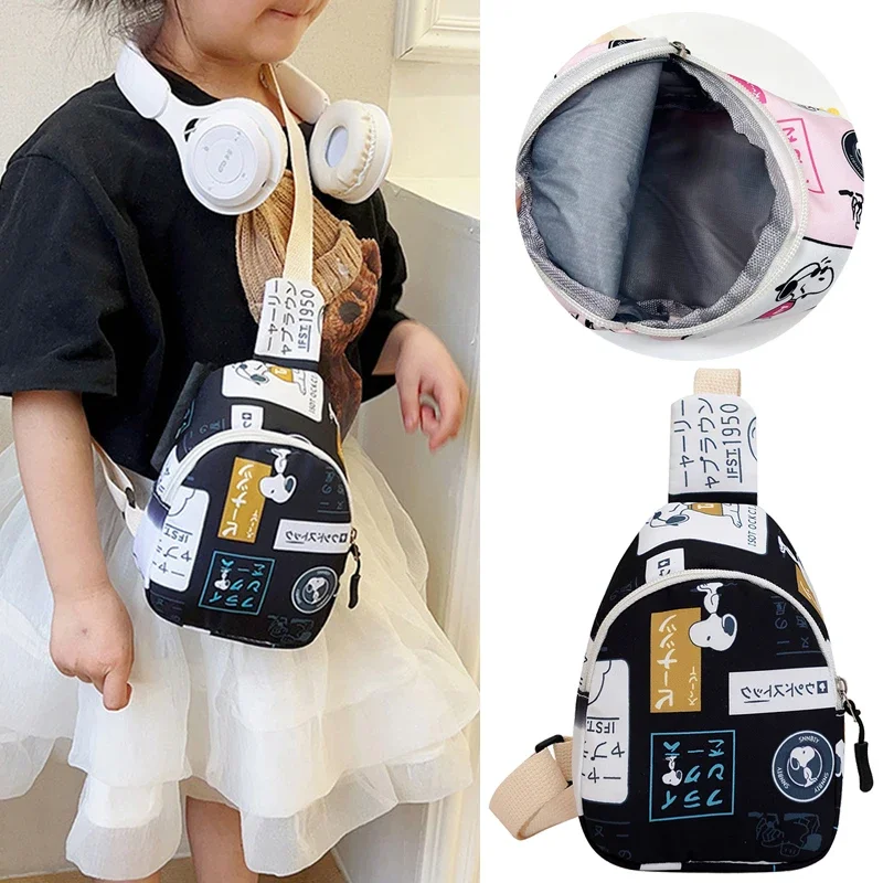 

Snoopy Kid Crossbody Bag Anime Boy Girl Mini Coin Purse Handbags Cartoon Portable Small Shoulder Bag Large Capacity Wallet Gifts