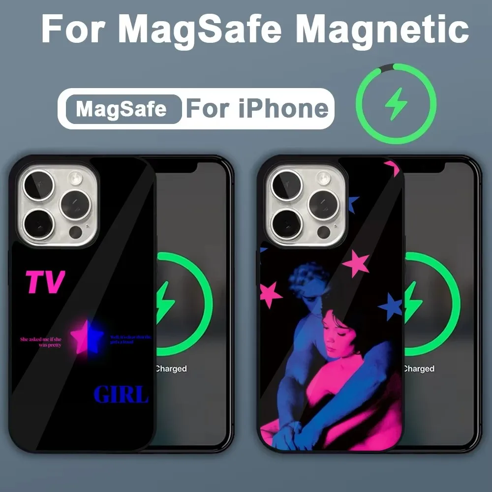 Band T-TV G-Girl Phone Case For iPhone 16,15,14,13,12,11,Plus,Pro,Max,Mini Magsafe Magnetic Wireless Charging