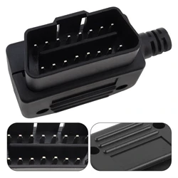 OBD II OBD2 L Typ 16-pinowy męski Auto Złącze samochodowe Kabel Gniazda Złącze Wtyczka z obudową i śrubą