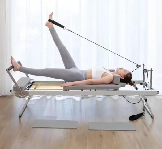 Cama de Pilates multifuncional plegable para entrenamiento de yoga, equipo de fitness para gimnasio, máquina de Pilates Reformer de plástico para ejercicio.