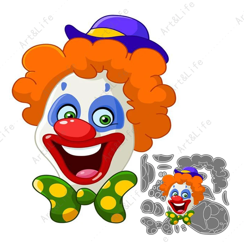 2022 Christmas Clown Joker Uncle New Metal Cutting Dies Scrapbooking Die Cut Stencils for DIY Crafts Album Paper Card Embossing