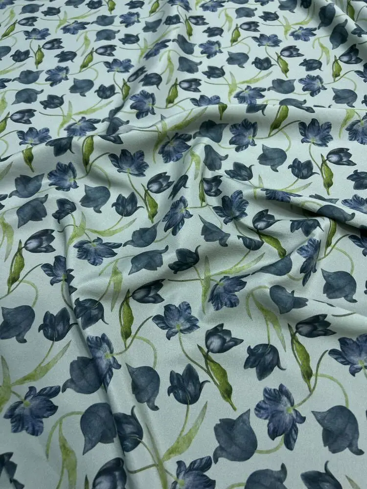 Silk Fabric Elastic Crepe De Shirt Dress Apparel Sewing Fabric Wholesale Cloth Meters Diy Natural Spandex Material