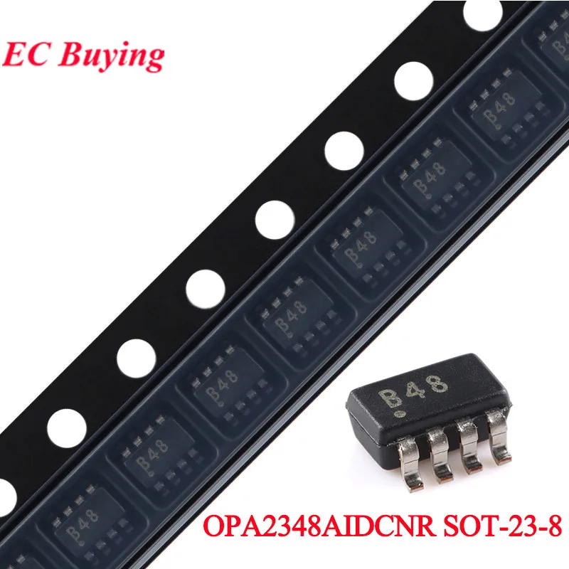 10Pcs/5pcs OPA2348 2348 B48 848 OPA2348AIDCNR OPA2348A OPA2348AID SOT-23-8 SOT23 Dual Operational Amplifier Chip IC New Original