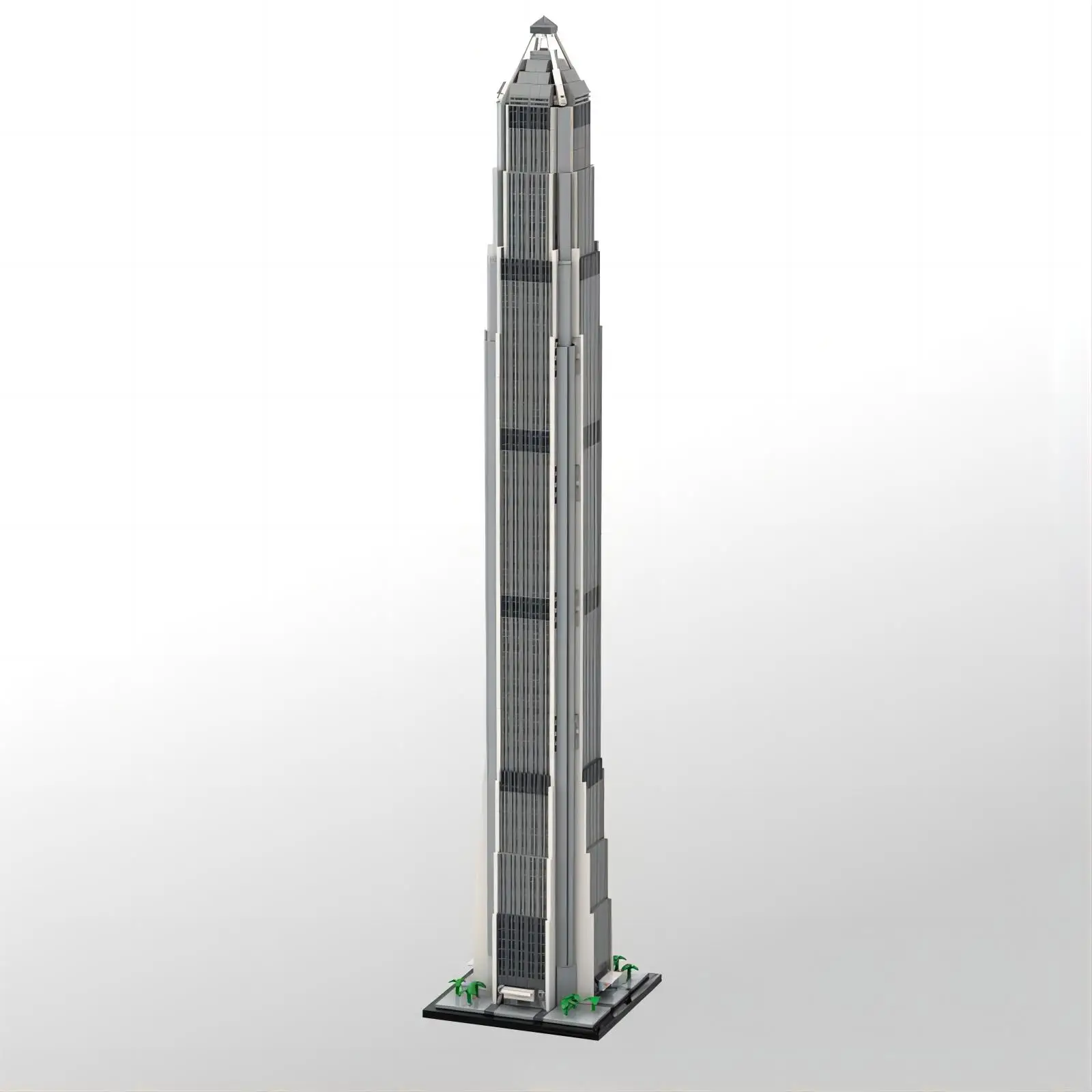 MOC-150306 Building Ping An International Financial Center model 1:800 scale assembled building block toy