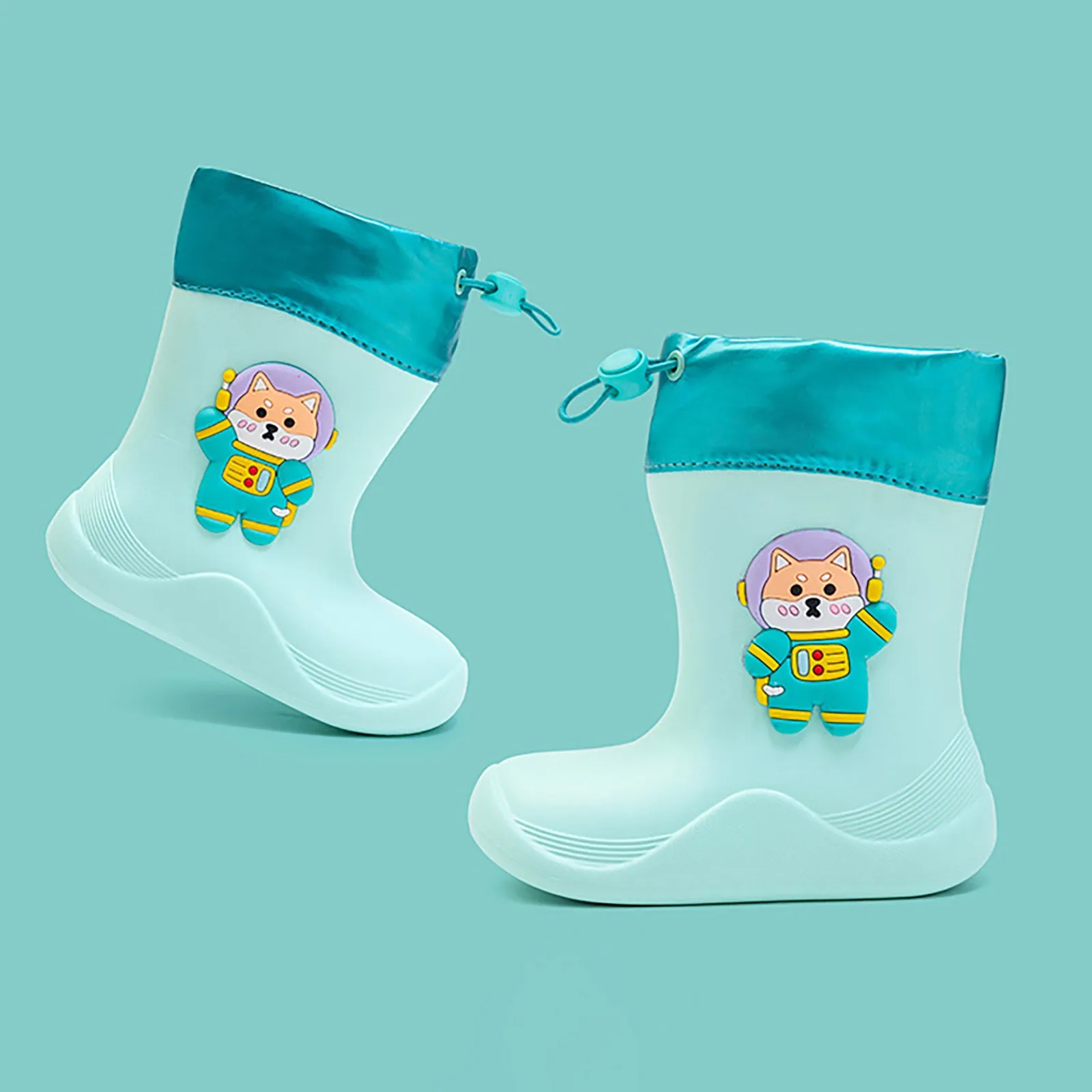 Kids Booties For Girls Kids Shoes Short Rain Boots For Kids Go To School Ankle Rainboot Slip On Garden Boot Rubber Shoes