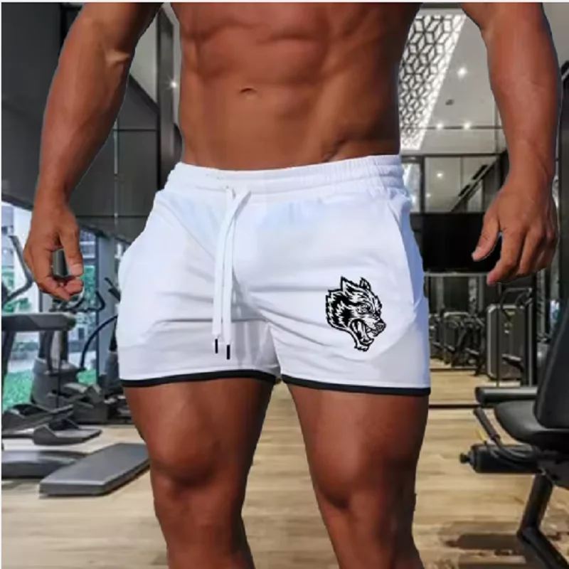 2025 модные брендовые мужские спортивные шорты, дышащие сетчатые шорты, быстросохнущая спортивная одежда для спортзала и пляжа, новинка лета