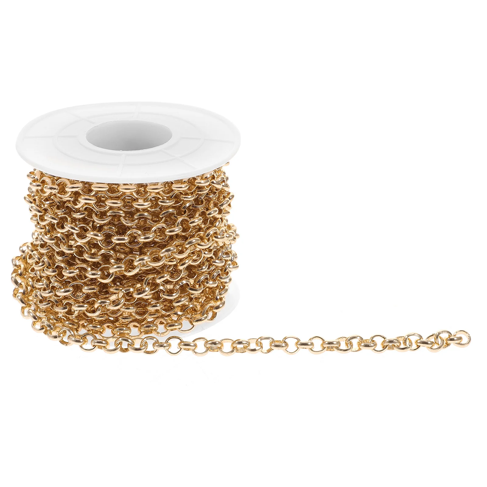 

1 Roll Golden Aluminum Chain for DIY Crafts Jewelry Making Bag Accessory Craft Supply Crafts Making Chain