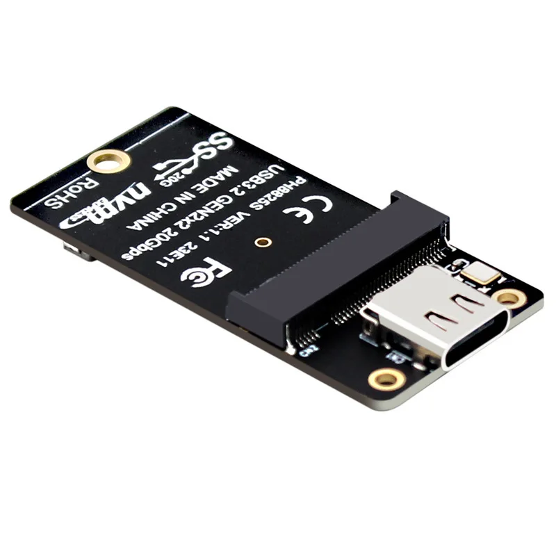 NVME Conversion Board M.2 To Type C SSD Adapter USB3.2 Gen2x2 20Gbps Adapter Board 2000MB/s for SSD 2230/42/60/80