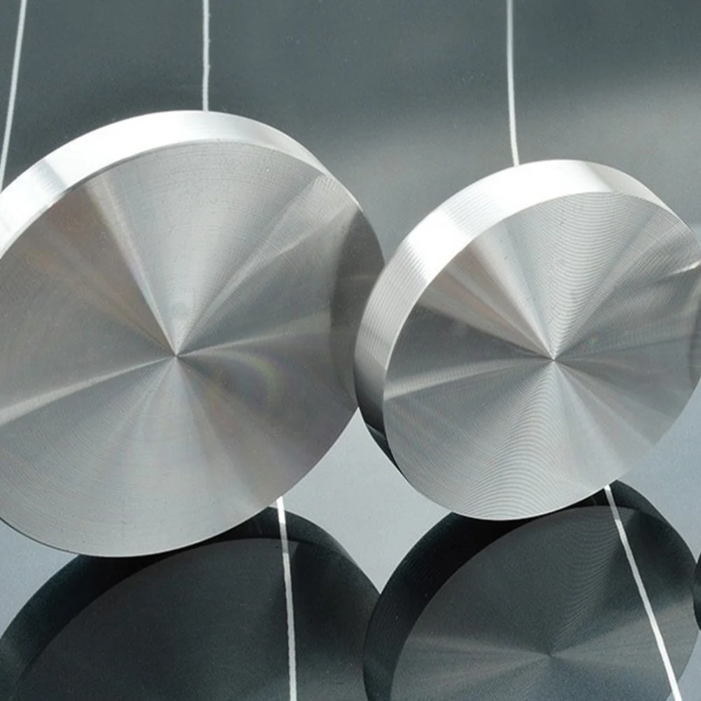 4 個のラウンドアルミニウム合金ディスク厚い金属サークルディスクアダプターガラステーブルトップエンドティーコーヒーテーブル安定したベース