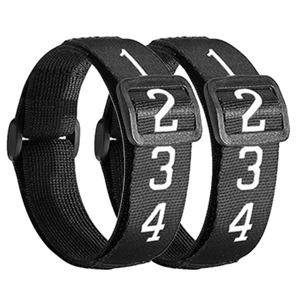 2Pcs Official Football Numbered Wristband for Referees Heavy-Duty Reliable Material Long-Lasting Comfortable Fit Referee
