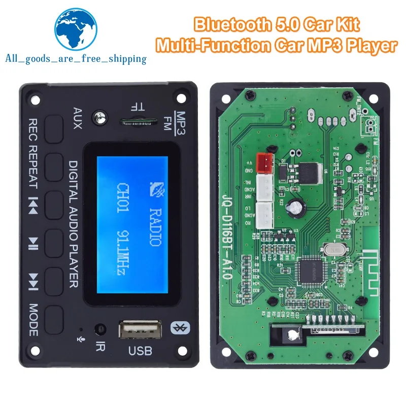 Imagem -05 - Decodificador Board Wma Decodificação Jogador Bluetooth 5.0 Módulo de Áudio Suporte Wma tf Usb Rádio fm Chamada Hands dc 5v 12v Tzt-mp3