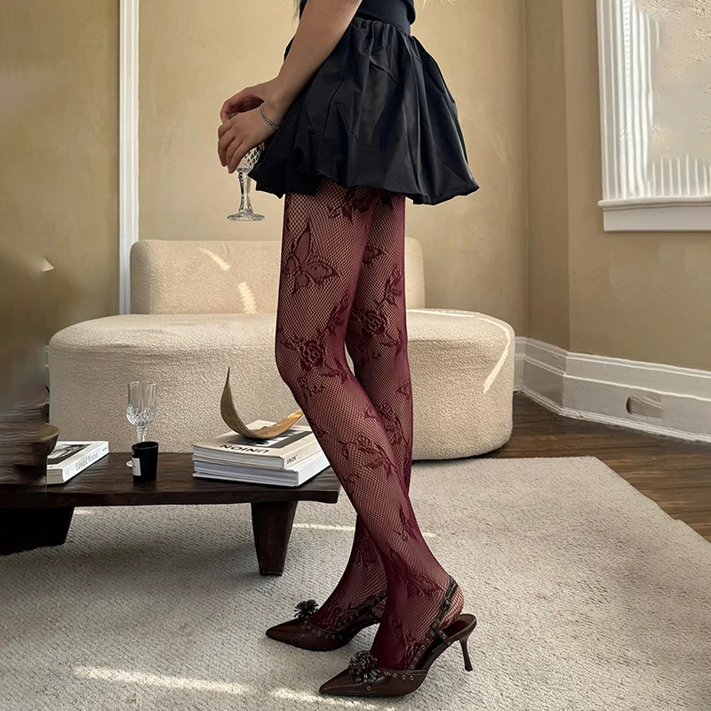 Floral Fishnet Tights 2026 Summer New Sexy High Waist Fishnet Stockings for Women Stretchy Durable Fishnets Pantyhose