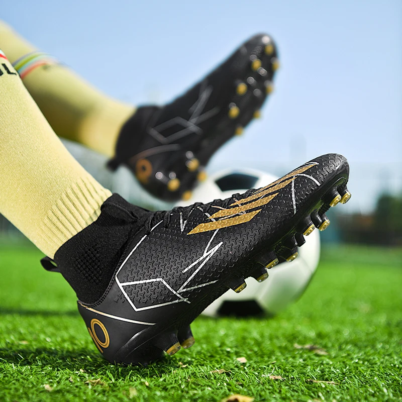 

New 2025 Men's Soccer Shoes - AG Non-Slip Cleats for Futsal & Outdoor Training | Lightweight Breathable Football Boots