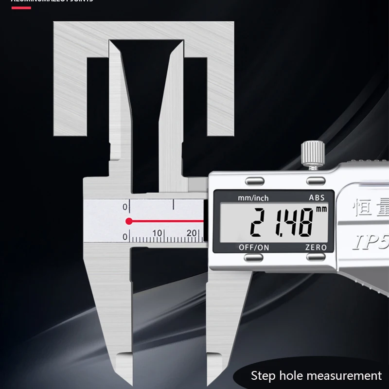 Upper Long Claw Digital Display Vernier Caliper 0-150/200mm Upper Claw Extended Inner Diameter Deep Hole Inner Hole Measurement