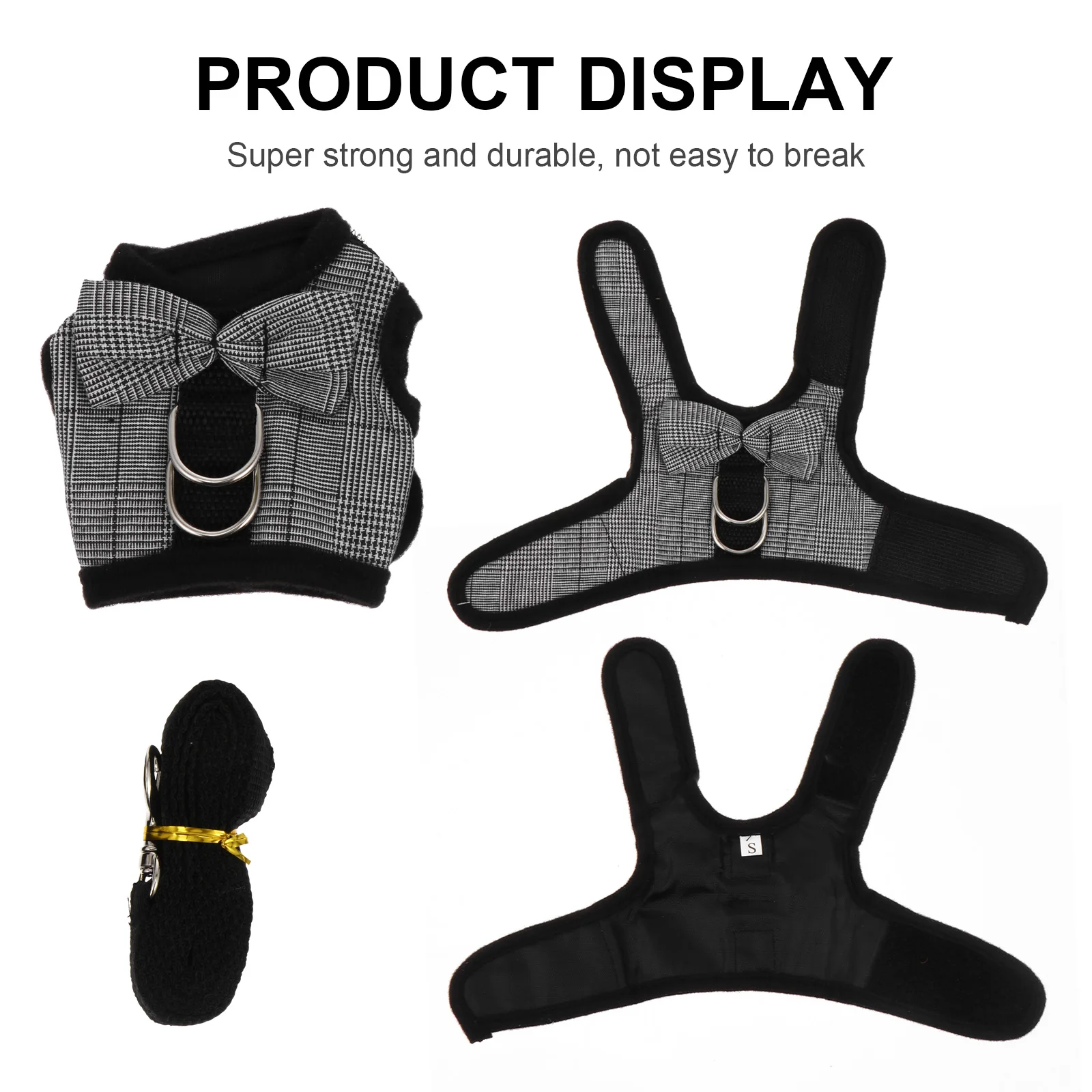 

Rabbit Harness Lightweight Costume Cloth Accessories for Rabbits Hamster Vest Harness Toddler Bunny Leash Pet Outfit Indoors