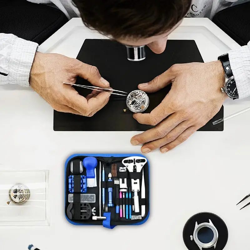 Watch Repair Kit Manual Watch Link Removers Watch Repair Tools & Kits With Carrying Case Spring Bar Tool For Watch Battery