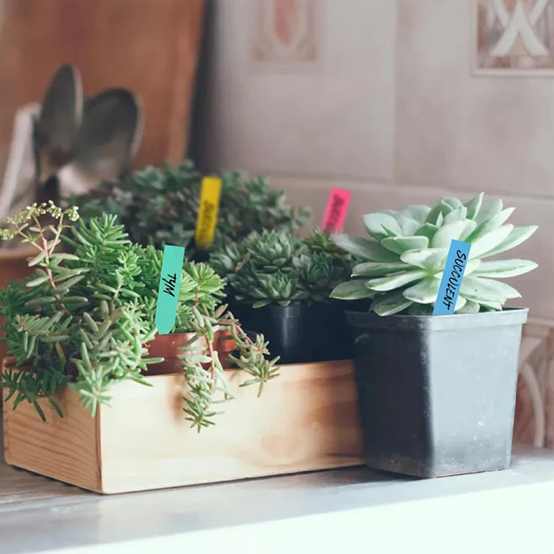 50pcs 100pcs Reusable PVC Plants Labels Hang Tag Tree Fruits Flower Pot Waterproof Markers Sign Garden Tools Tree Label