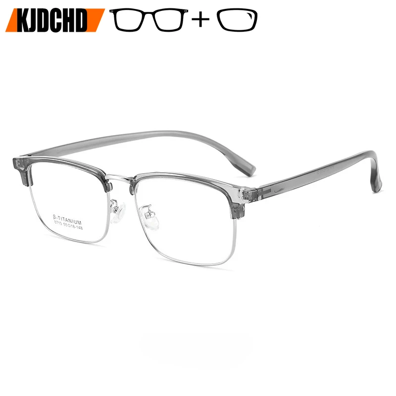 

KJDCHD Fashion Retro TR90 Alloy Prescription Glasses Men Women Eyebrow Desgin Style Optical Eyeglasses Frame Eyewear New Arrival