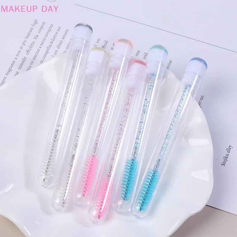 1Pcs Reusable Eyebrow Brush Tube Disposable Eyelash Brush Eyebrow Brush With New Eyelash Resin Drill Replaceable Makeup Brush