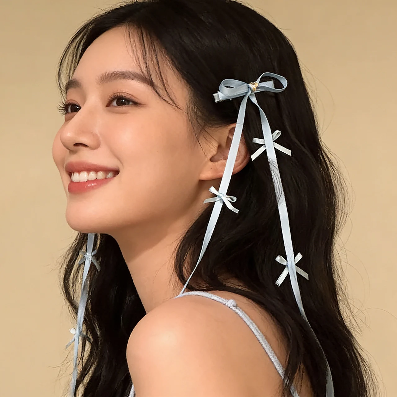 

Ribbon Bow Hair Clip Women Tassel Braided Barrettes Shiny Heart Rhinestones Bowknot Hairpins Girl Headwear Sweet Hair Accessory