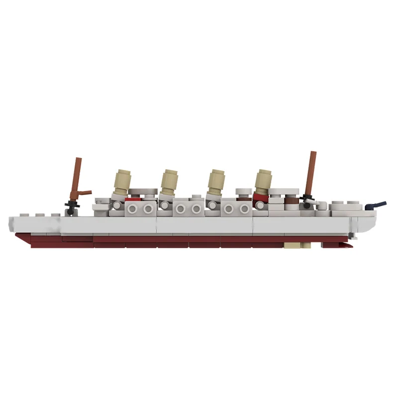 Britannic Ocean-Going Liner Model MOC Building Bricks War Equipment Modular Technology Gifts Holiday Assemble Children Toys Suit