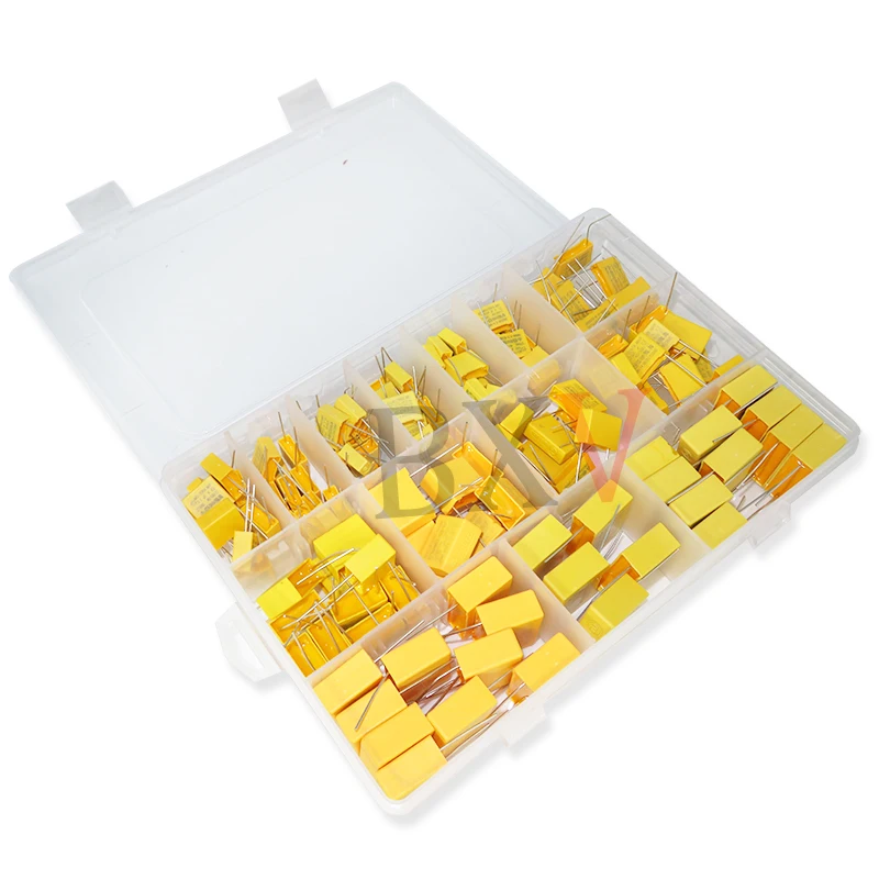 

135PCS/Set -14Kinds X2 102K-105K 1NF~1UF Assorted Kit Safety Capacitor 275VAC in BXV