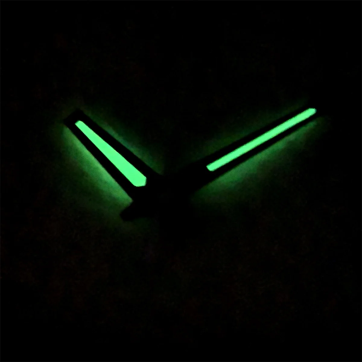 C6 Watch Hands for Miyota 8215 2813 Movement Green Super-Luminova Pointer Men's Diving Watch Replacement Parts