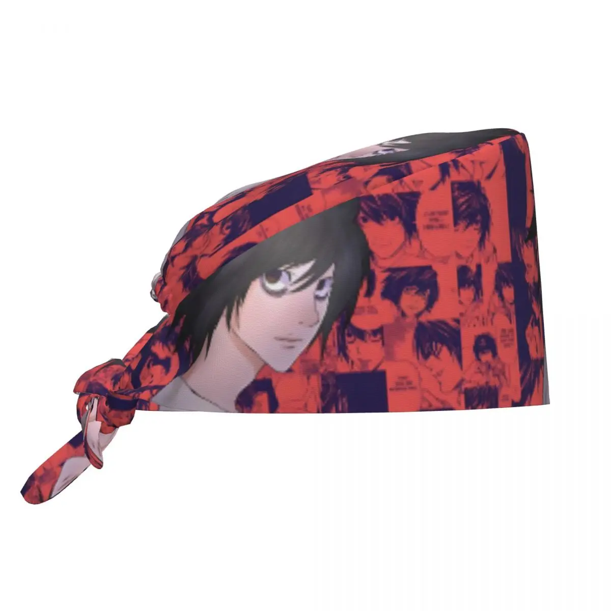 

Custom D-Deathes N-Notes Graphic Breathable Scrub Hat Surgical Scrub Caps Unisex Nurse Medical Cap Moive Work Scrubs Hat