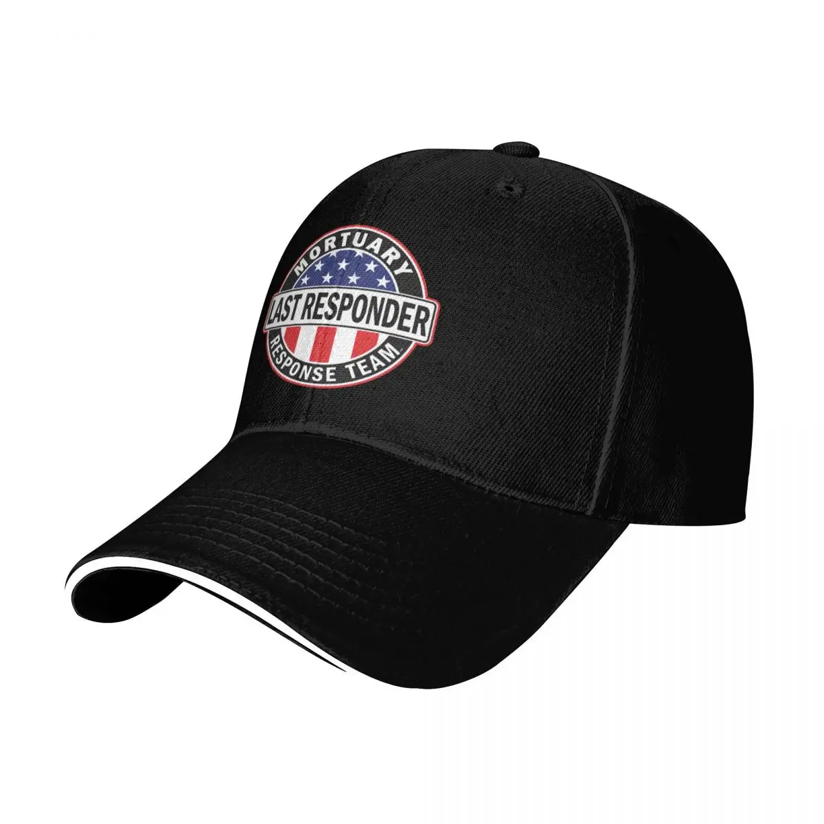 Last Responder - Mortuary Response Team Baseball Cap Cotton Twill Breathable Contrast Two Tone Brim Snapback Flat Bill
