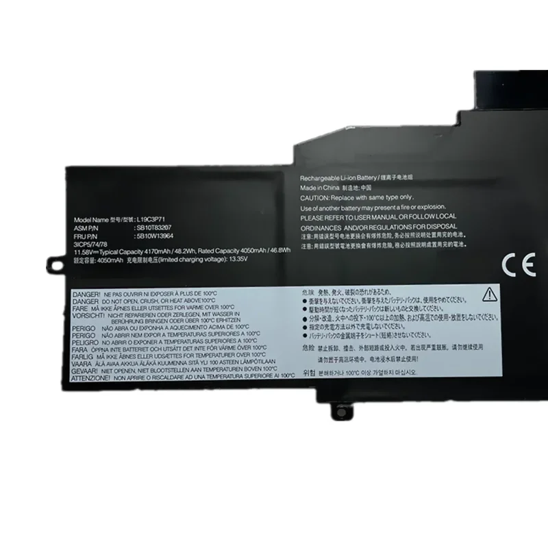 Imagem -04 - Lenovo Thinkpad x1 Nano Gen Bateria do Portátil L19c3p71 L19m3p72 L19m3p73 120un Sb10t83206 5b10w13962 Sb10t83205 5b10w13963 Novo