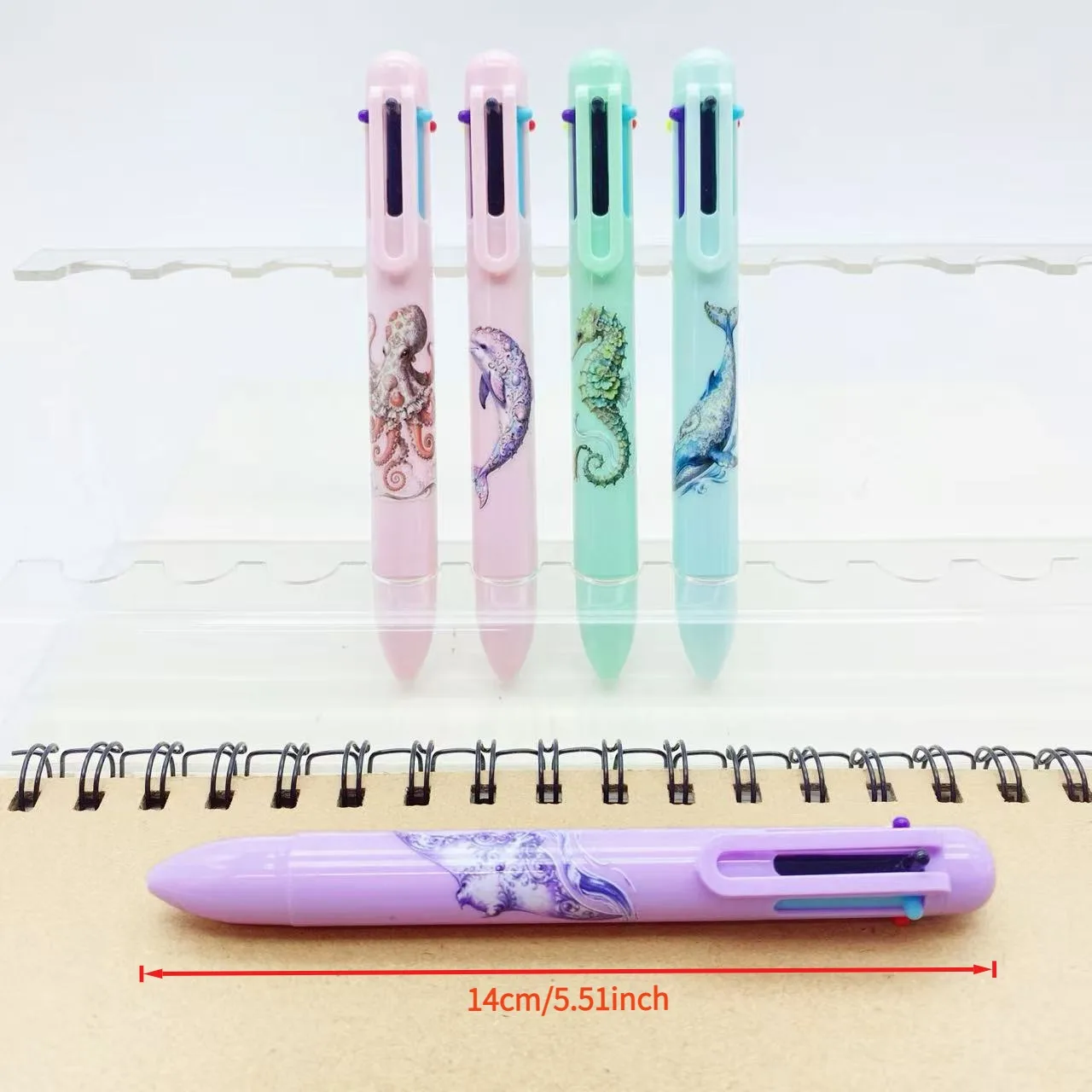 Loire Ocean Mixed Color Set 5PCS/10PCS Multicolor Ballpoint Pens Six Colors Combined Student Signature Pen