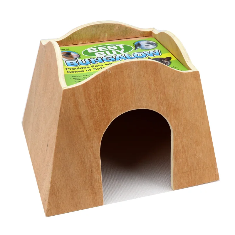 Hedgehog Guinea Pig Totoro Shelter Small Pet Square Bench Wooden House Large Wooden House