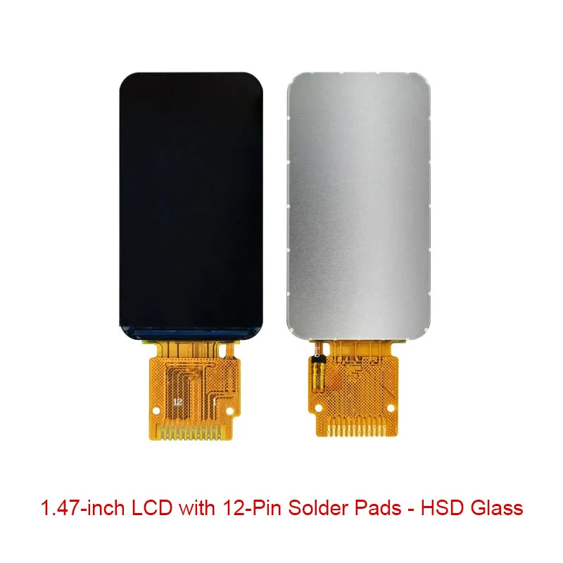 Tela LCD TFT de 1,47 polegadas - Driver IC GC9307, resolução 172x320, interface SPI, tela colorida pequena (painel baixo)