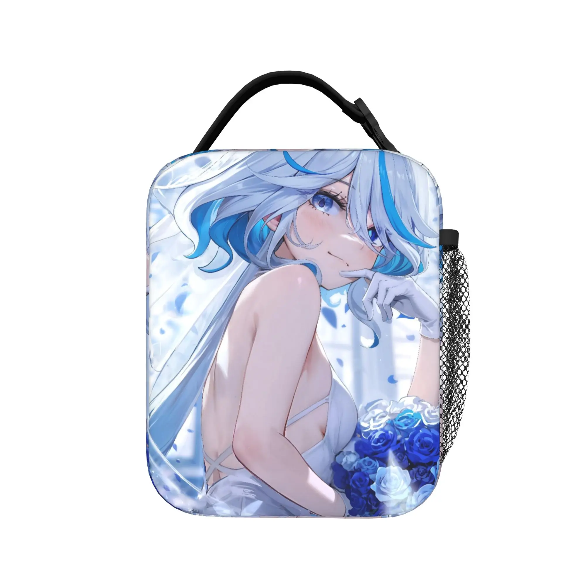 Furina Genshins Impact Thermal Insulated Lunch Bags for Picnic  Portable Food Bag Cooler Thermal Lunch Boxes
