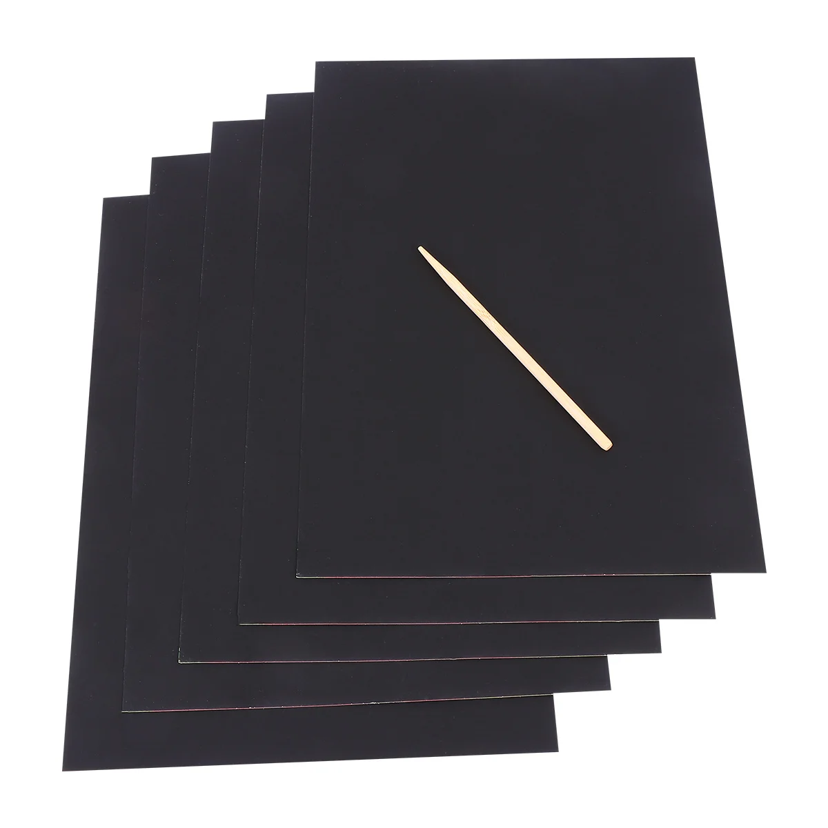 2 pacotes de arranhões ecológicos, 10 folhas pretas para crianças, projetos de arte diy, design seguro e não tóxico, ideal para a escola primária