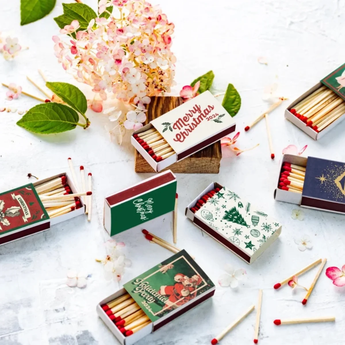 

Personalized Christmas gift / Custom matchboxes / Custom matchbook art / Christmas box / Christmas artwork / presents / Christma