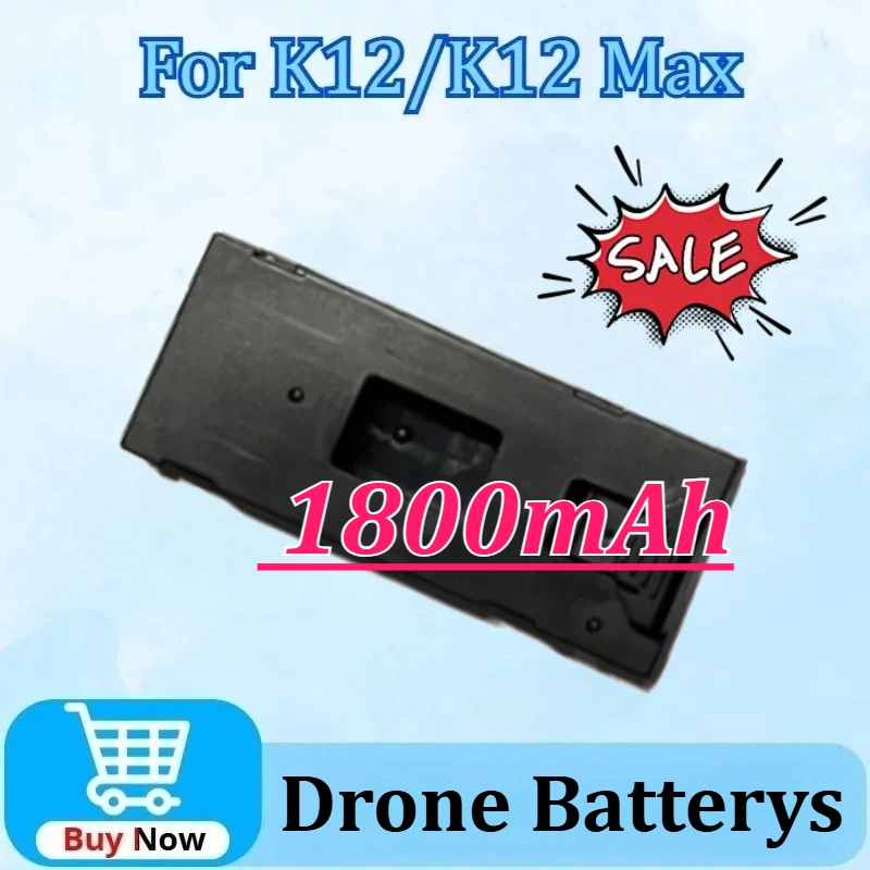 

New Upgraded K12 Max 3.7V 1800mAh LiPo Battery Drone Backup K12Max Battery for K12 Mini Drone RC Quadcopter Spare Parts Battery