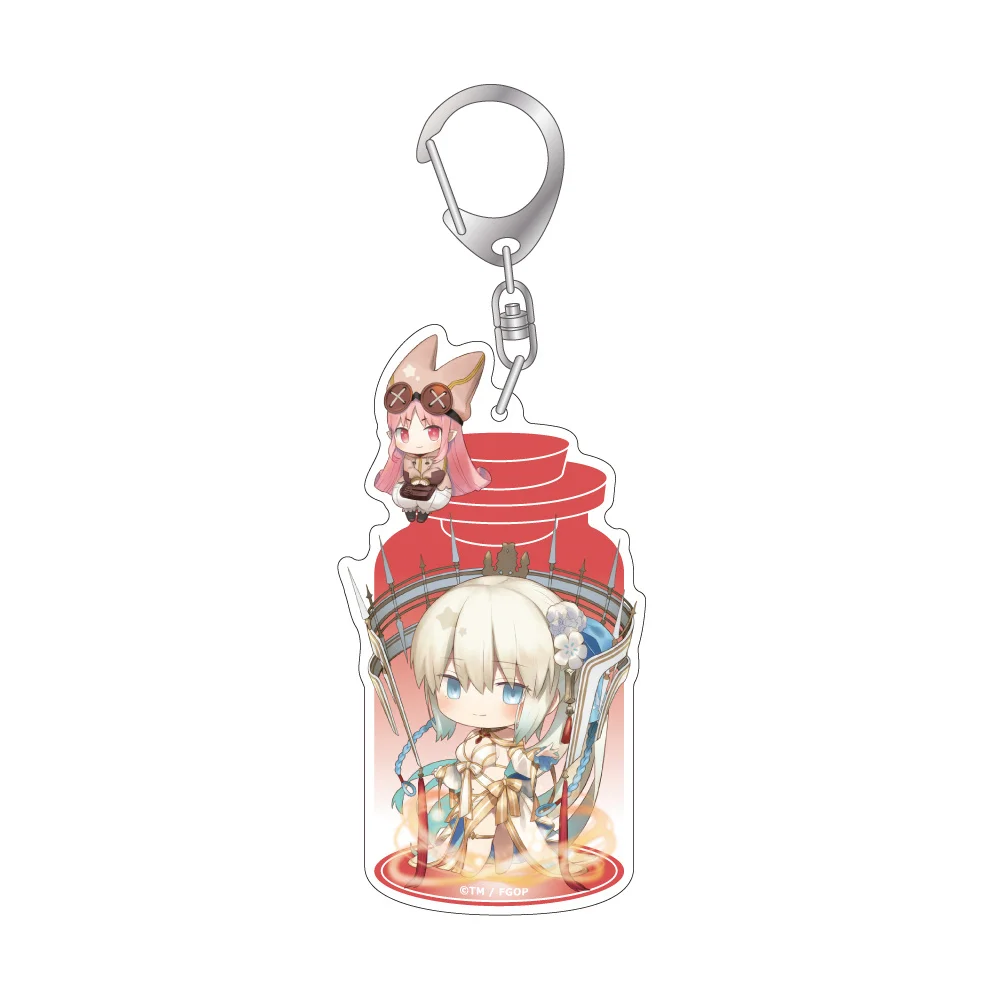 6CM Charm Anime Game FGO  Keychain  Acrylic Stand Model Cosplay Characters Ornament Accessories Goods Collection Gifts