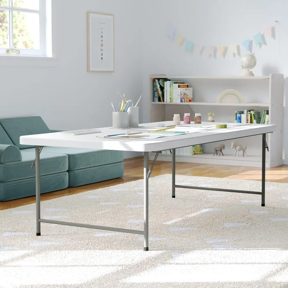 

Children's Granite White Plastic Folding Table